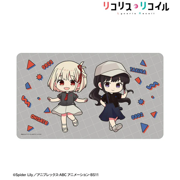 【アルマビアンカ】TVアニメ「リコリス・リコイル」 meagratiaコラボ 錦木千束&井ノ上たきな ちびキャラ マルチデスクマット ver.B