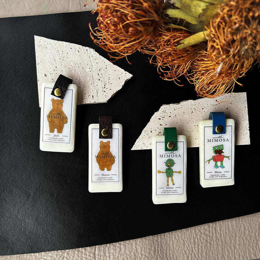 【The Color Aroma Wax 'Original'】candle MIMOSAのオリジナルキャラが大人気のカラーアロマワックスで新登場
