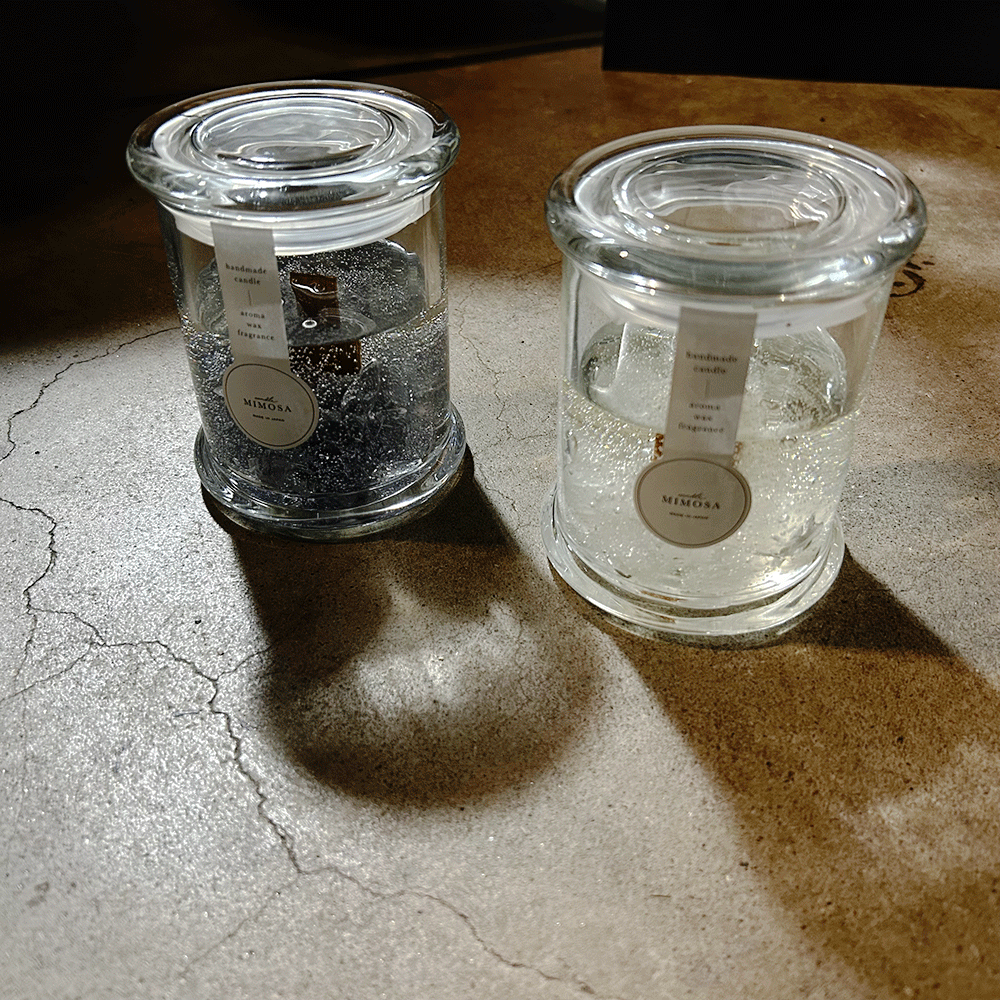 【The Gems Aroma Candle】光を纏い、香りを放つ透明なアートを飾る