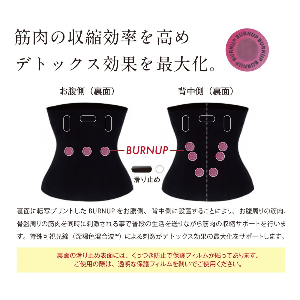 バーナップシリーズ デトックスウォーマー 正規品 ブラック M /Lサイズ