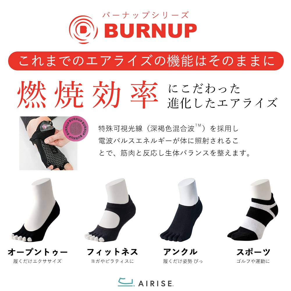 エアライズ バーナップシリーズ NEW Sports type 黒 フリーサイズ