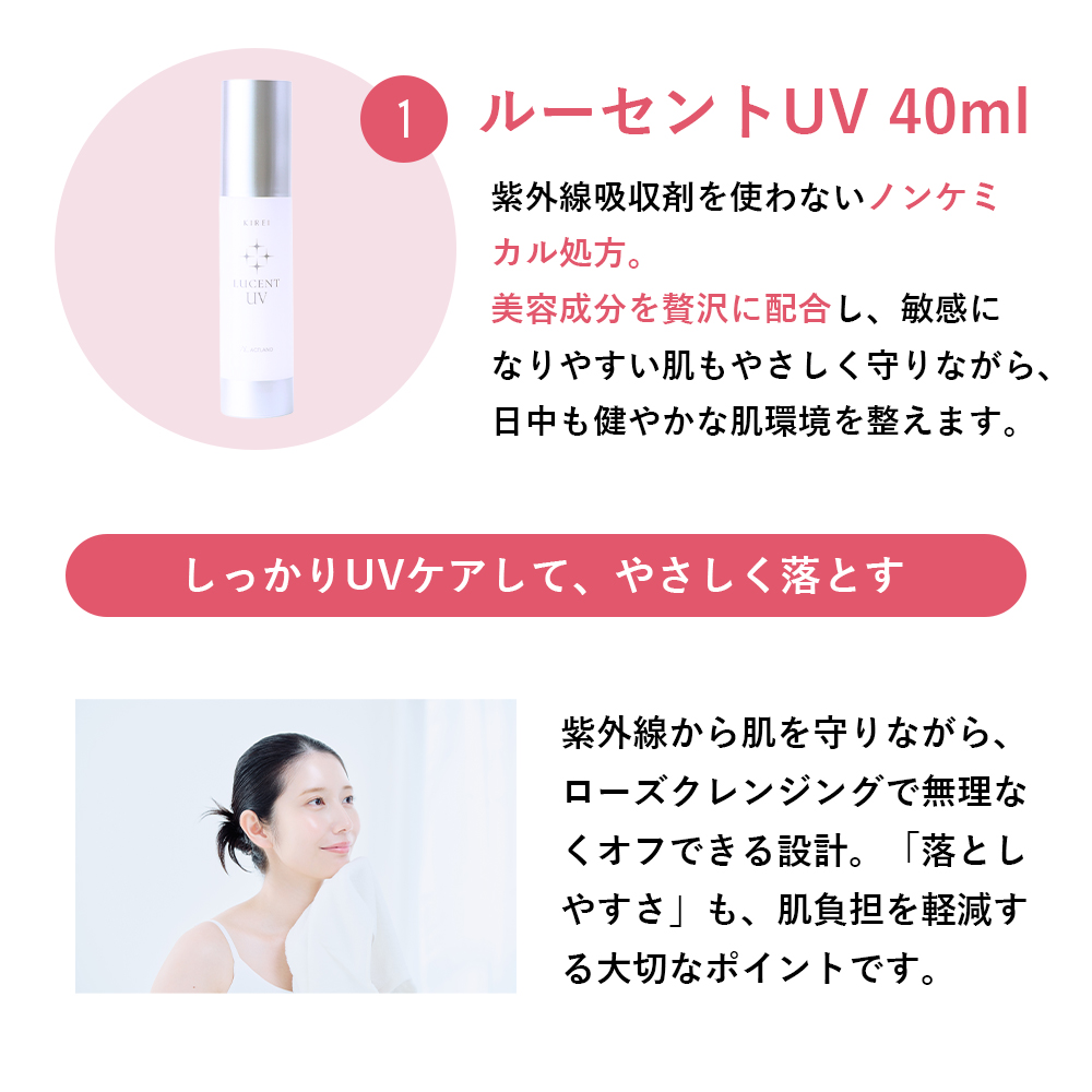 KIREI 季令 母の日キャンペーン 2026「KIREI UV美肌セット」 季令ルーセントUV 40mL 季令ラディアントCC 30g  母の日キャンペーン特典 季令eクリームのミニサイズ・オリジナルサプリケース・プレゼントに渡しやすいショッピングバッグ付き