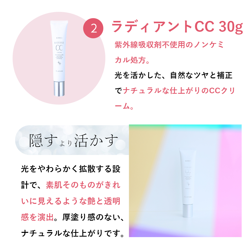 KIREI 季令 母の日キャンペーン 2026「KIREI UV美肌セット」 季令ルーセントUV 40mL 季令ラディアントCC 30g  母の日キャンペーン特典 季令eクリームのミニサイズ・オリジナルサプリケース・プレゼントに渡しやすいショッピングバッグ付き