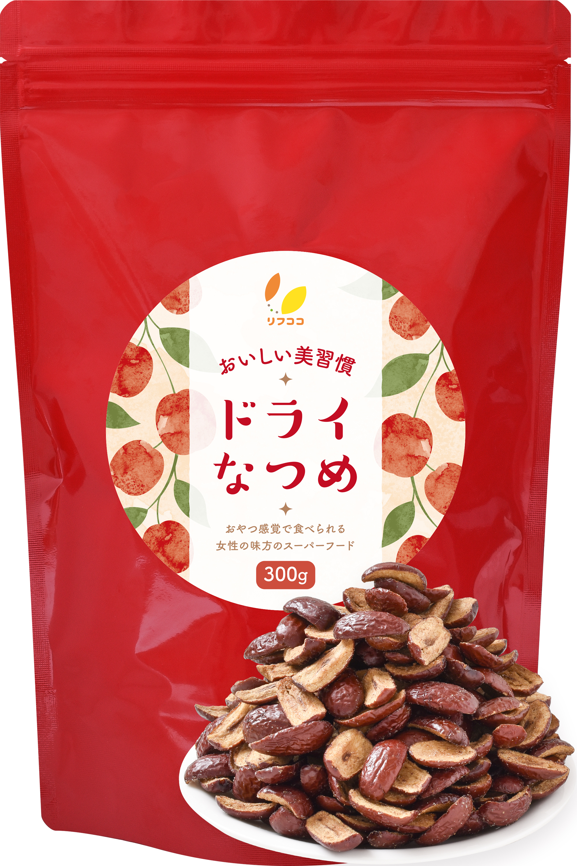 リフココ おいしい美習慣 ドライなつめ スナック 300g（約280片～300片前後）