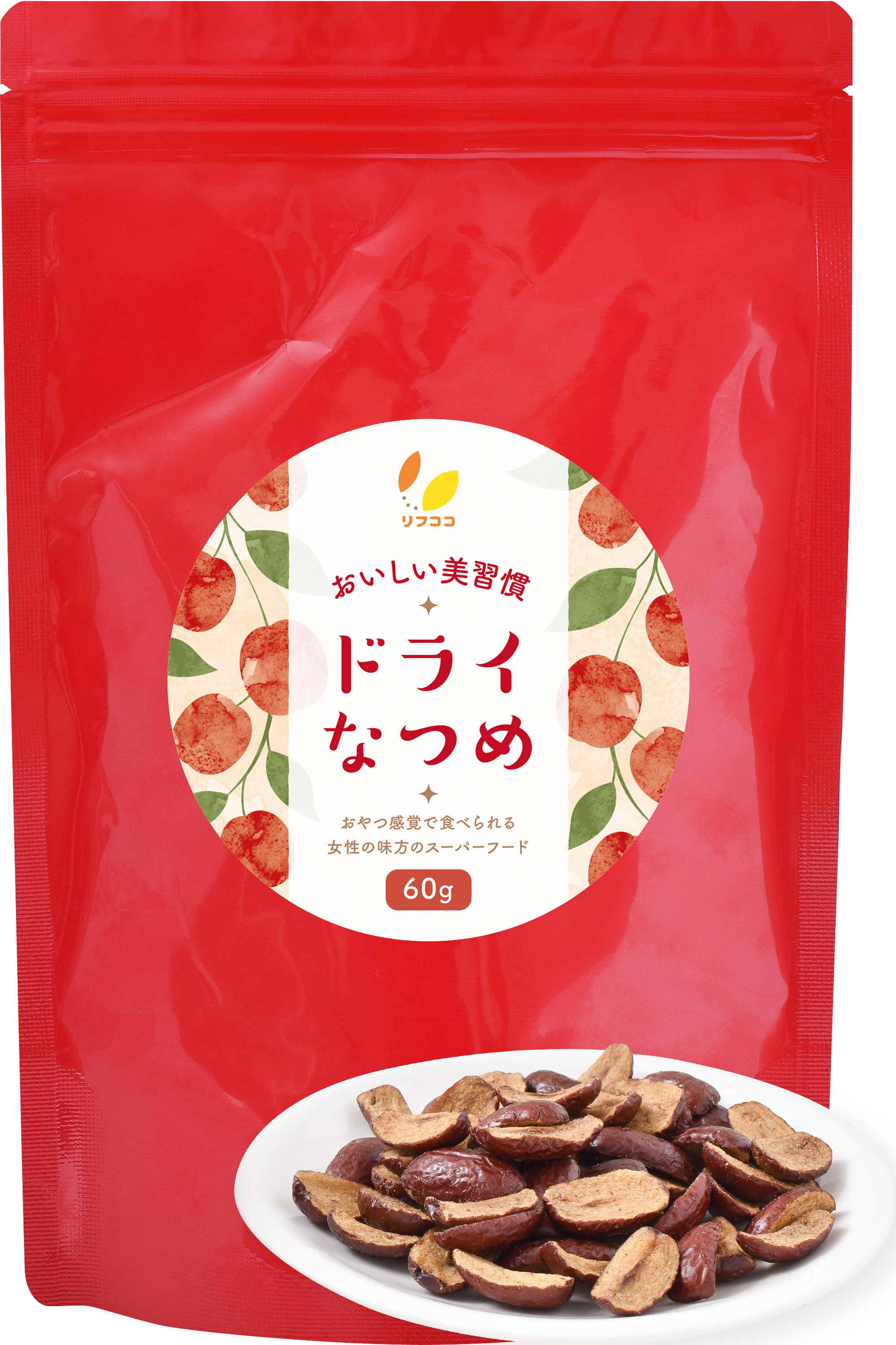 リフココ おいしい美習慣 ドライなつめ スナック 60g（約45片～55片前後）