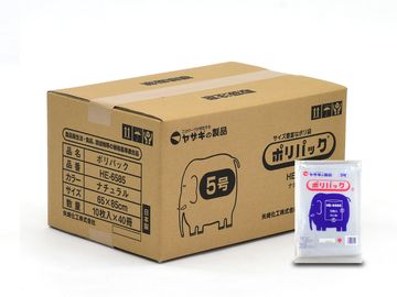 ポリ袋 ヤザキ HE6585　透明