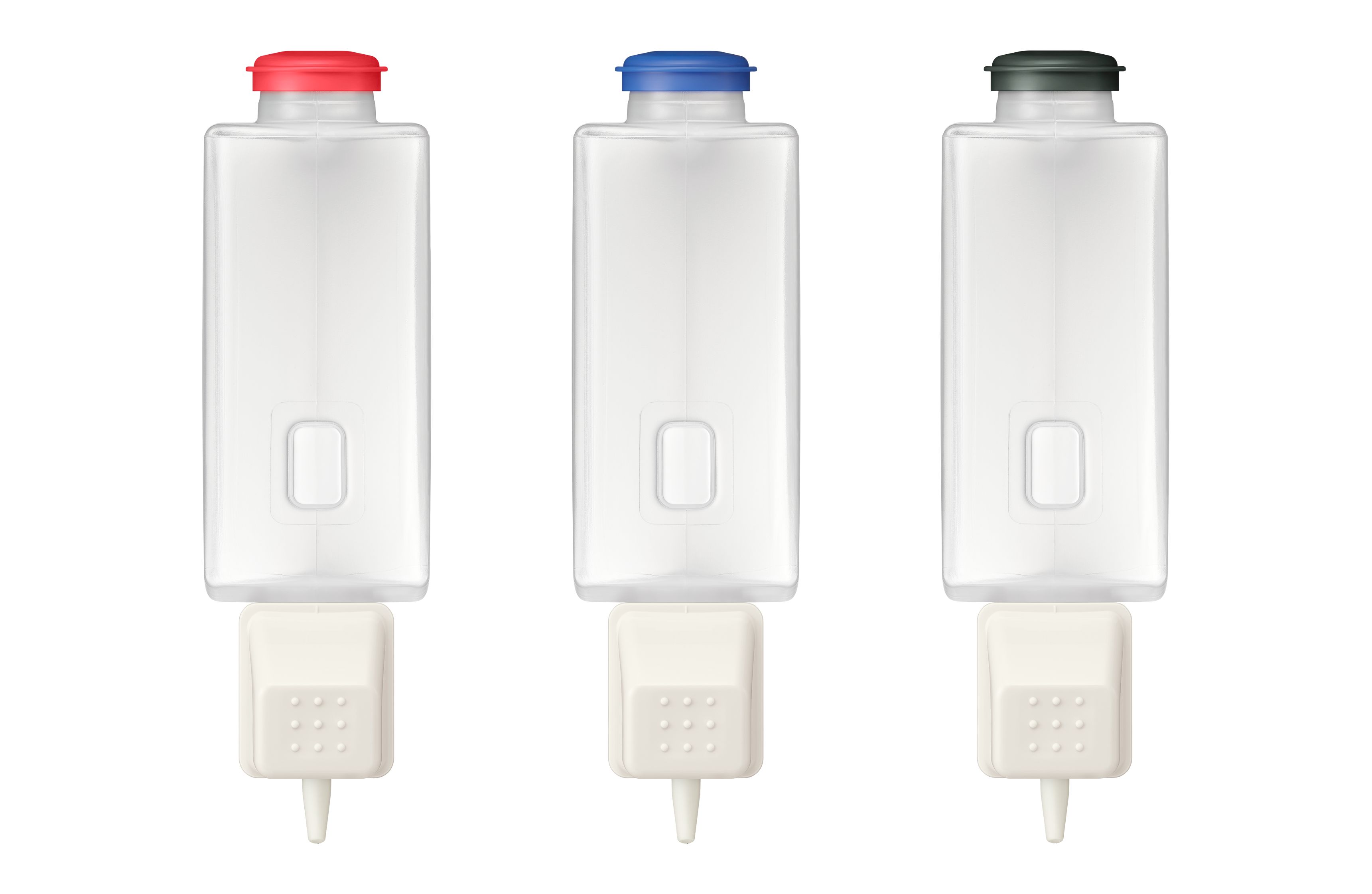 ﾃﾞｨｽﾍﾟﾝｻｰ用ｽﾍﾟｱｶｰﾄﾘｯｼﾞ400ｍｌ(赤20.青20.緑20)