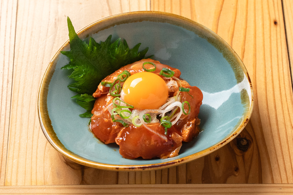 妻地鶏ささみユッケ