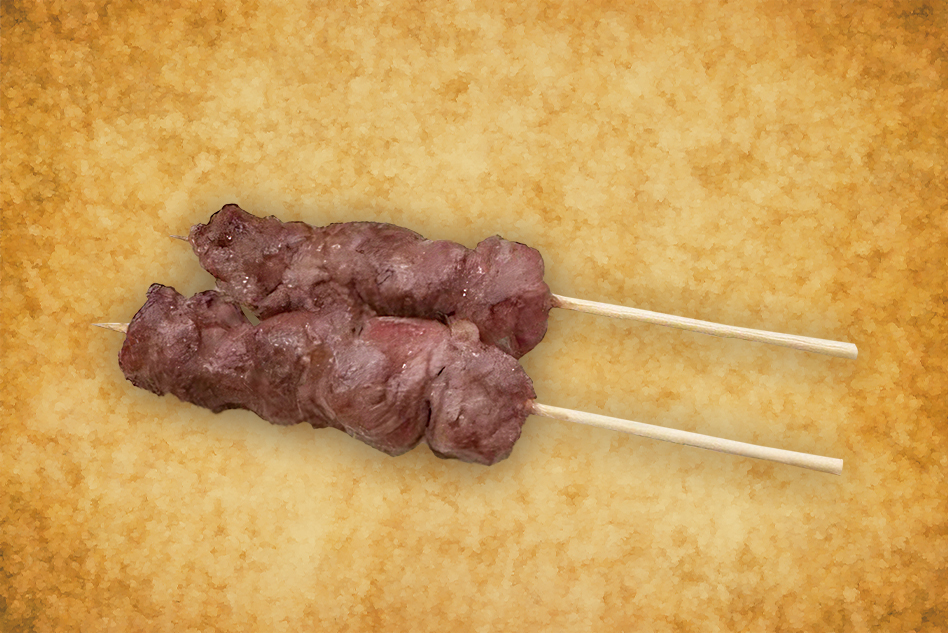 国産豚こめかみ串