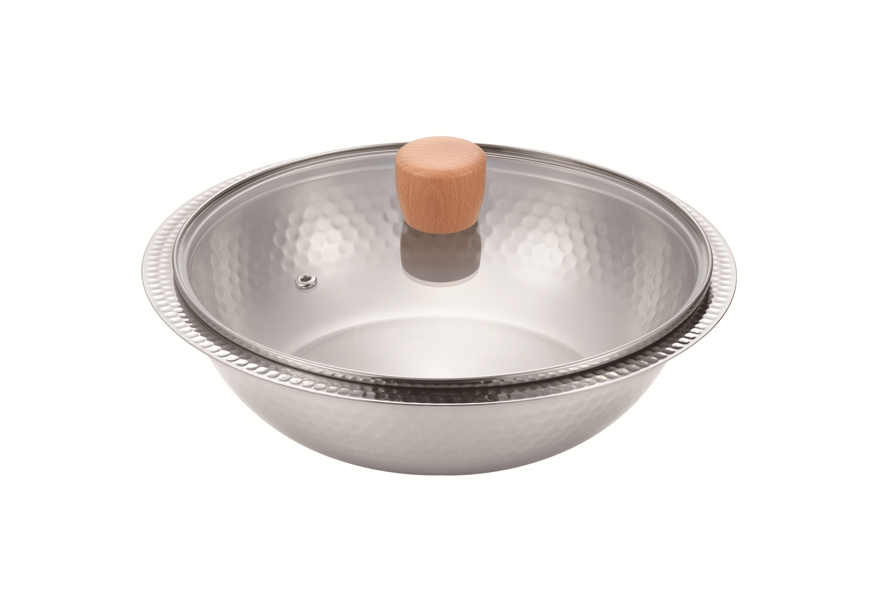 煌六花　卓上鍋25cm（ガラス蓋付）