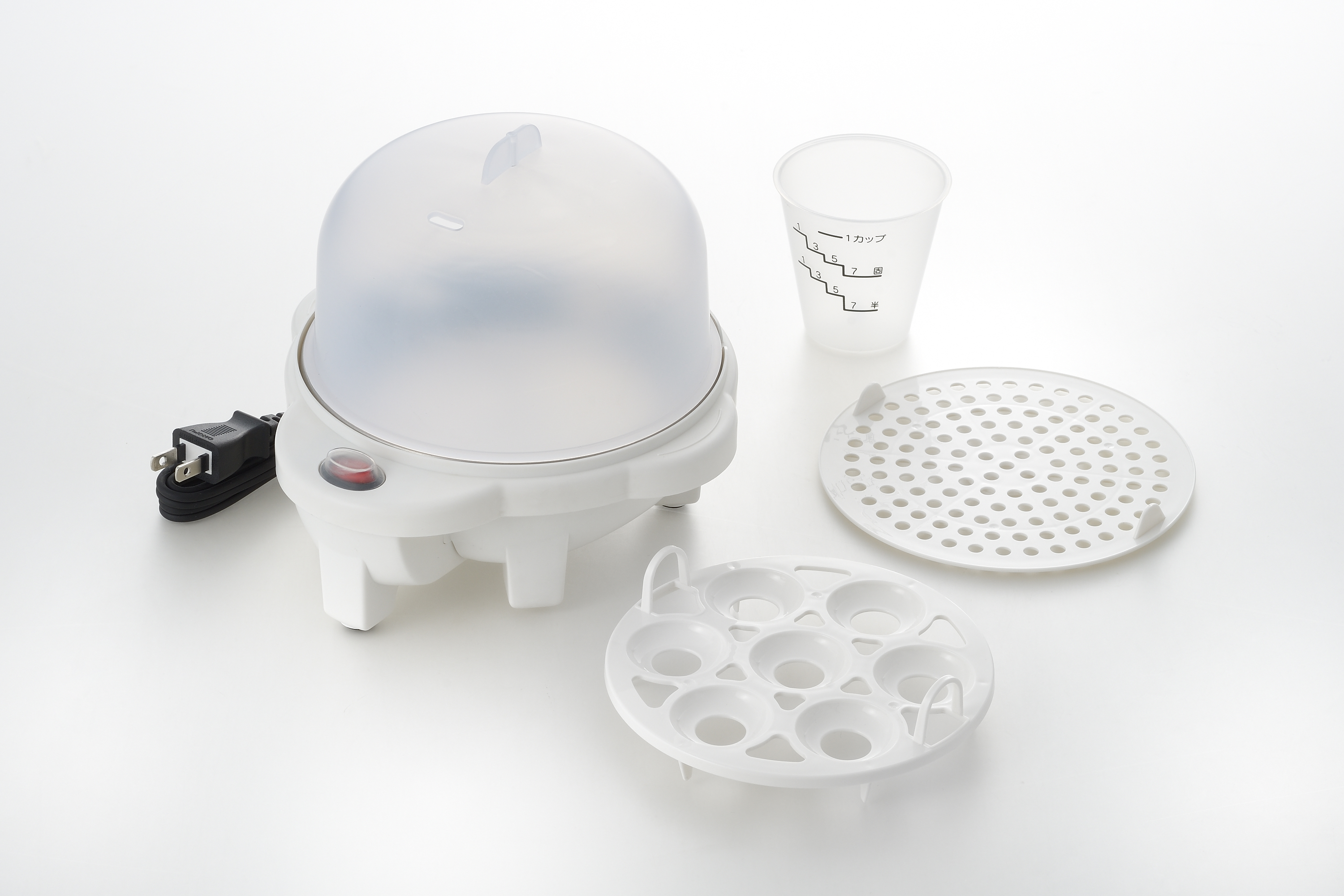 プチ・プレジール　電気ゆで卵器（目皿付）