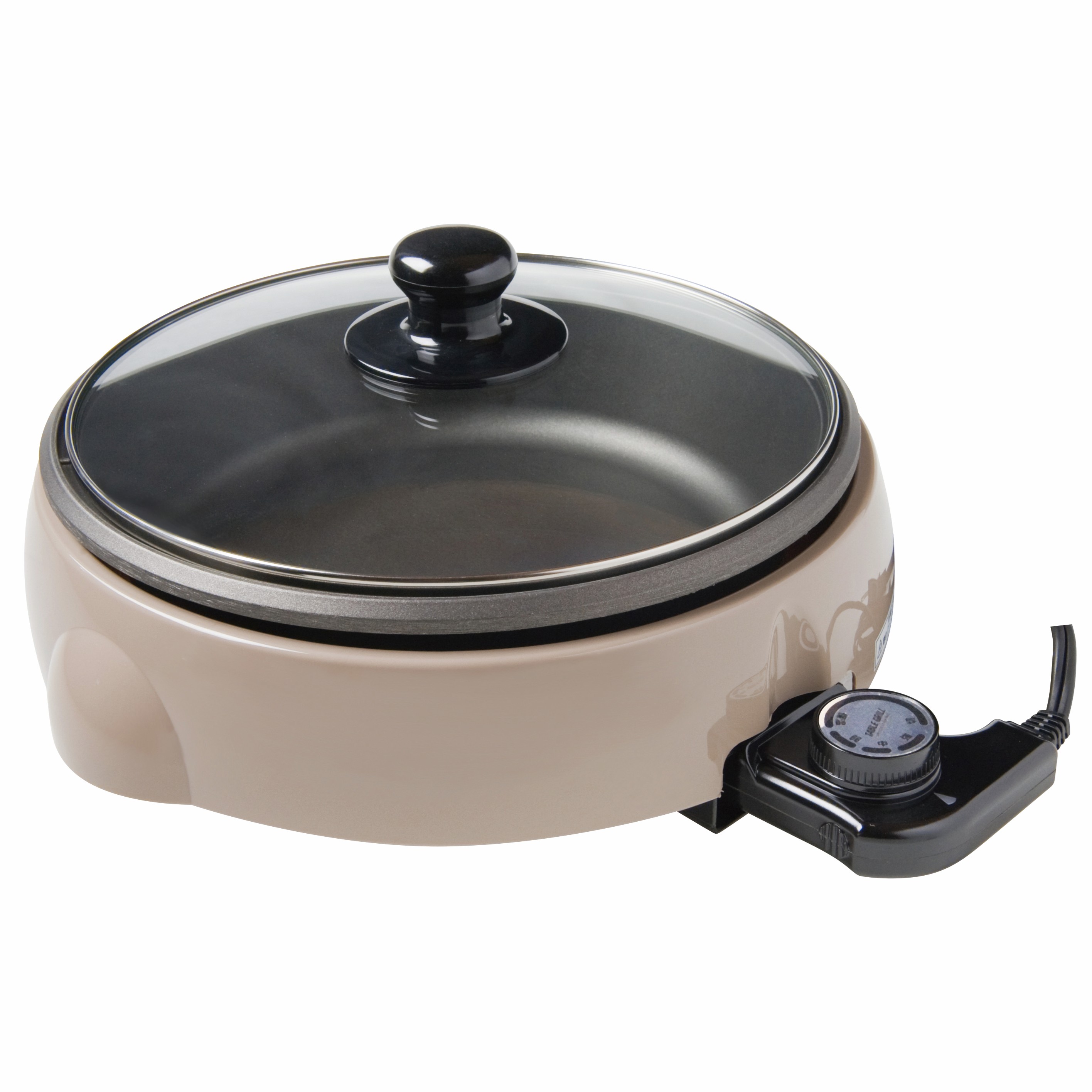 プチ・プレジール　電気グリルパン23cm　ライトブラウン