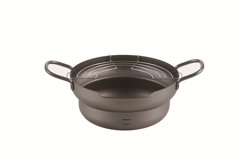 創燕　段付き天ぷら鍋24cm