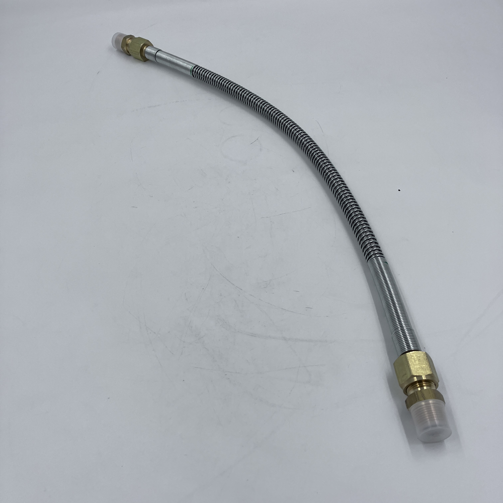 テフロンホース　3/8BX0.5M SUSﾌﾞﾚｰﾄﾞ GSﾂｷ