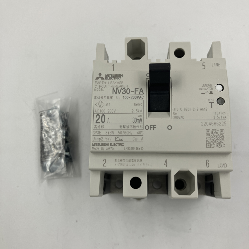 漏電ブレーカ　NV30-FA3P20A 30MA