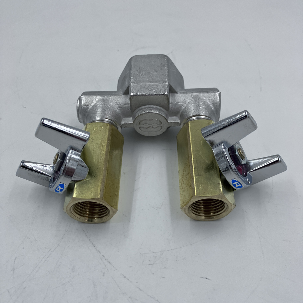 マニホールド　1/2-3/8X2,NO3ｾｯﾄ ﾒｸﾗ