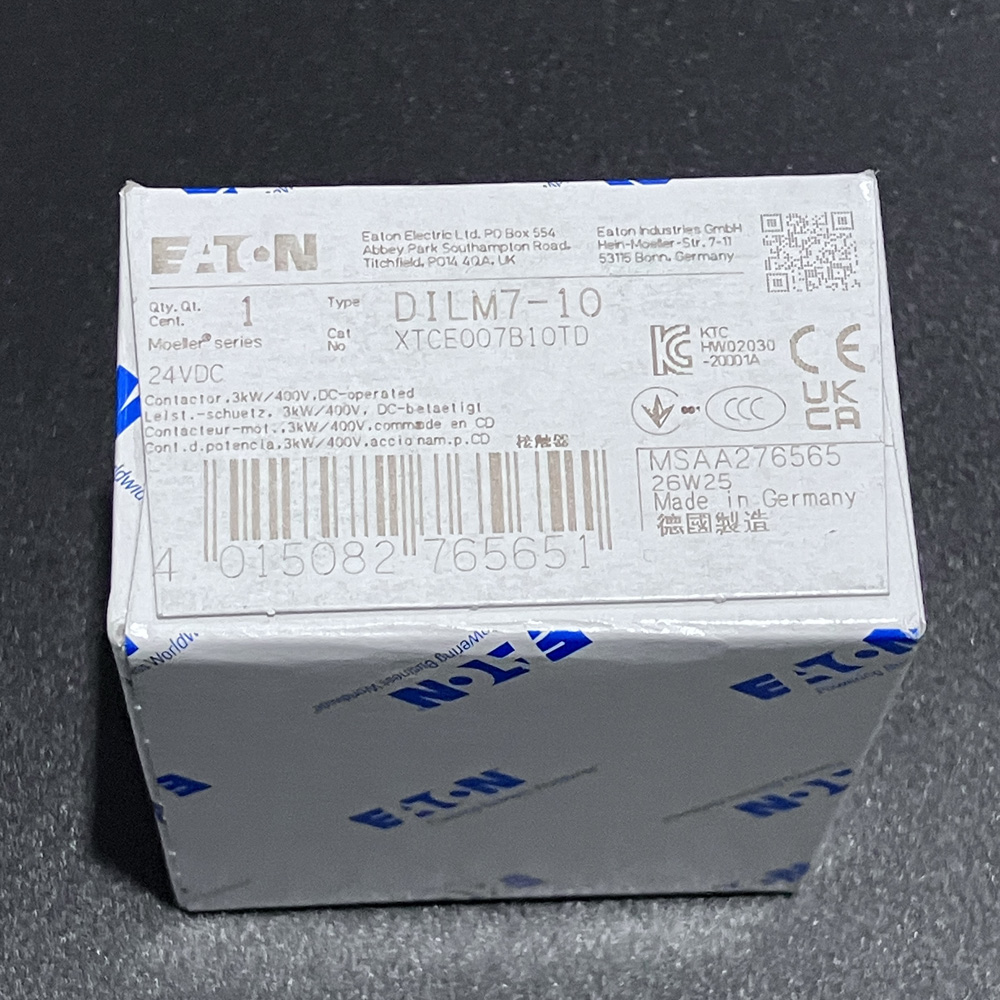 コンタクタ　DILM7-10(24VDC)
