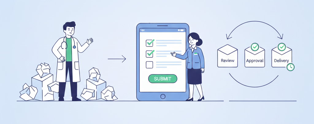 薬監証明取得のサポートフロー
