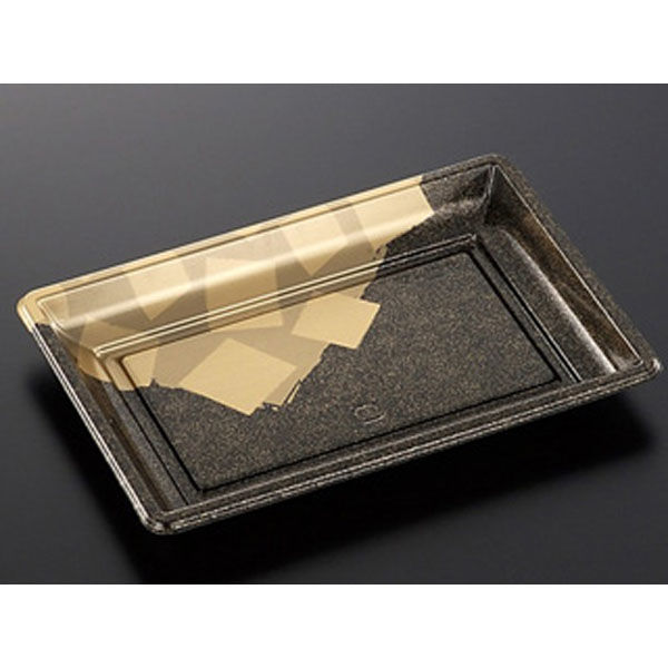 DX　角皿　特1　金砂目　防曇蓋セット