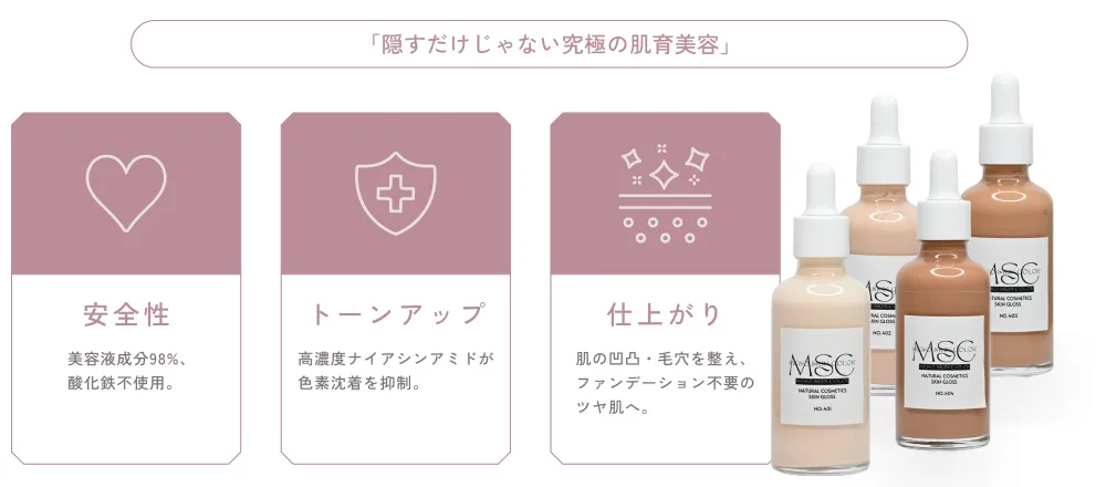 Step3｜“色付く“から“肌質改善”