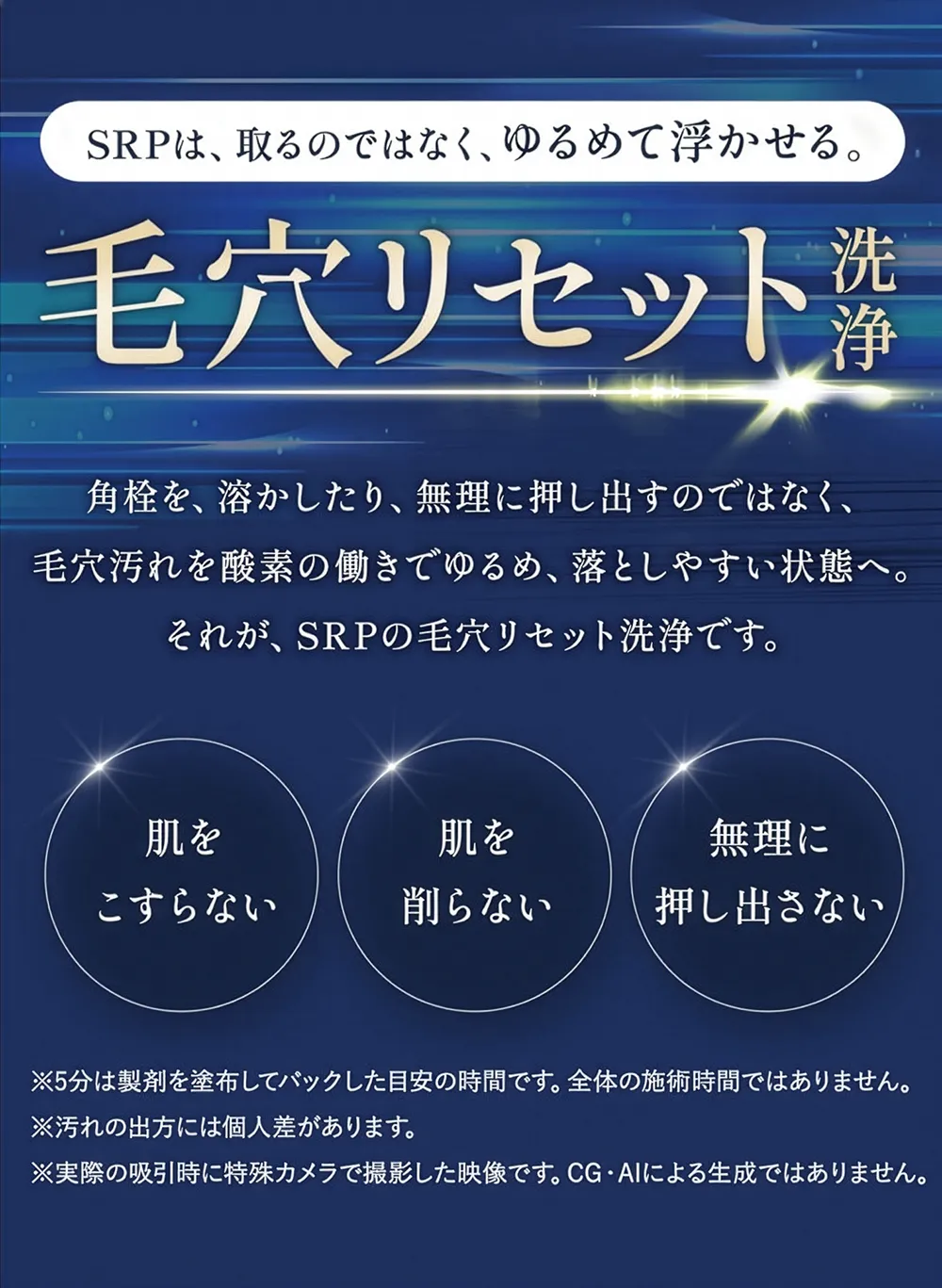 SRPは、取るのではなく、ゆるめて浮かせる。