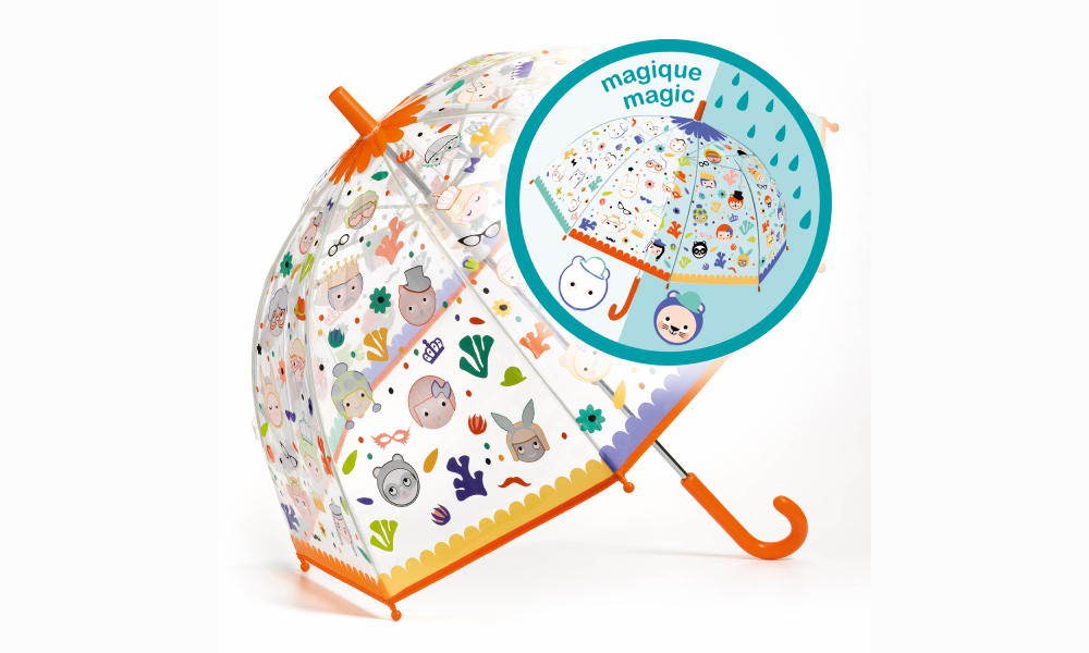 水に濡れると色が変わる♪かわいいこども用の傘>
<img class=