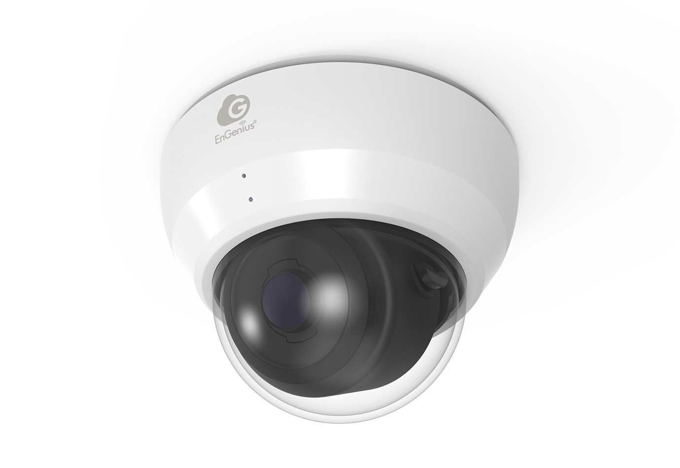 ドーム型AIカメラ:ECC500 クラウド管理,SONY Starvis sensor, 512GB, 4K, IK10, IP67