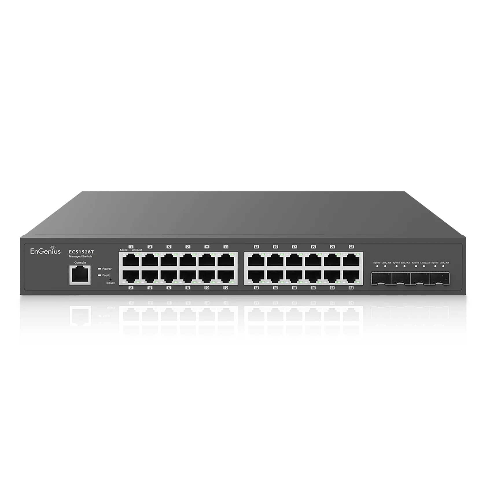 Gigabit L2スイッチ ECS1528T、GE*24, SFP plus*4