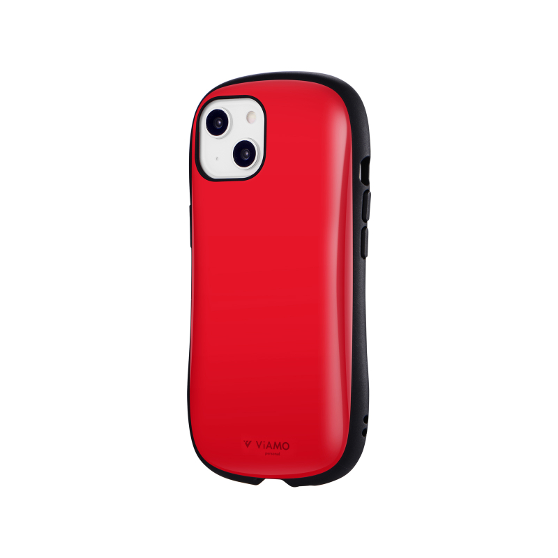iPhone 14/13 耐衝撃ハイブリッドケース 「ViAMO personal」 ソリッドレッド