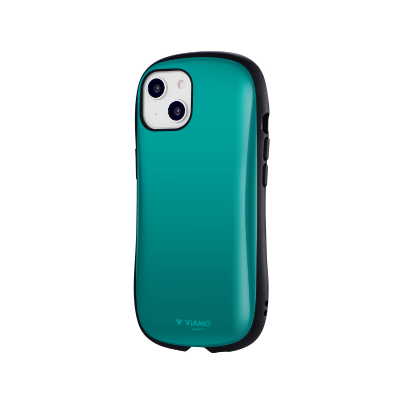 iPhone 14/13 耐衝撃ハイブリッドケース 「ViAMO personal」 ソリッドターコイズ