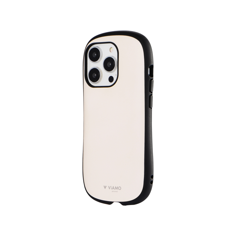 iPhone 14 Pro 耐衝撃ハイブリッドケース 「ViAMO personal」 ホワイトベージュ