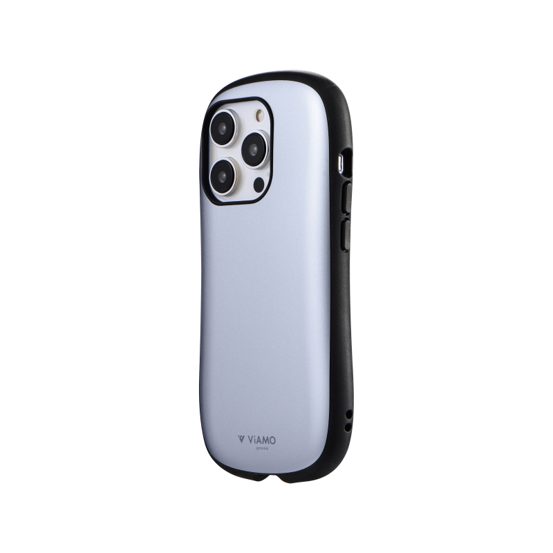 iPhone 14 Pro 耐衝撃ハイブリッドケース 「ViAMO personal」 メタルブルー