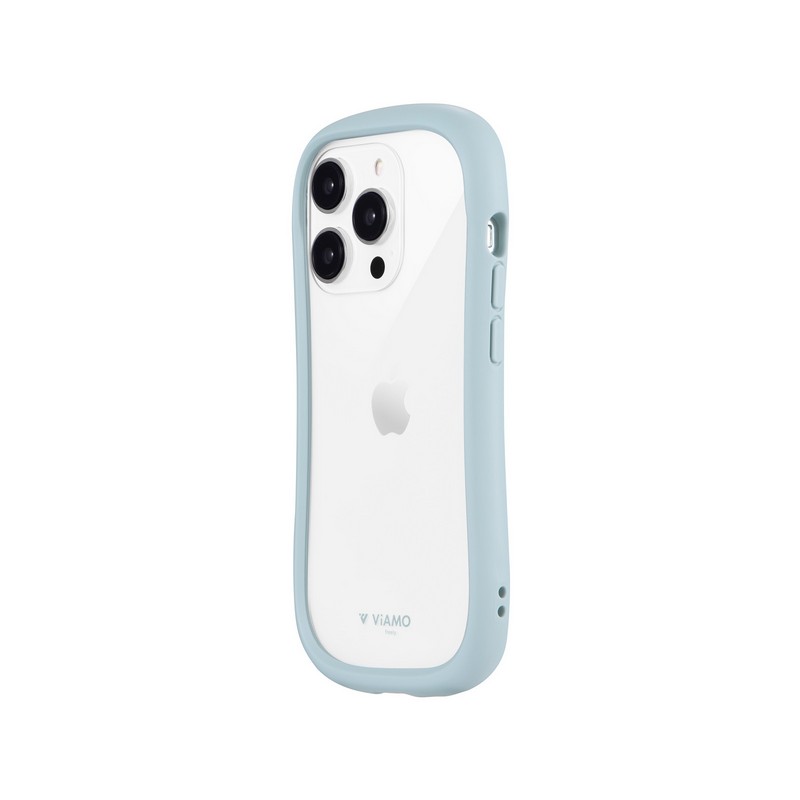 iPhone 14 Pro 耐傷・耐衝撃ハイブリッドケース 「ViAMO freely」 ライトブルー