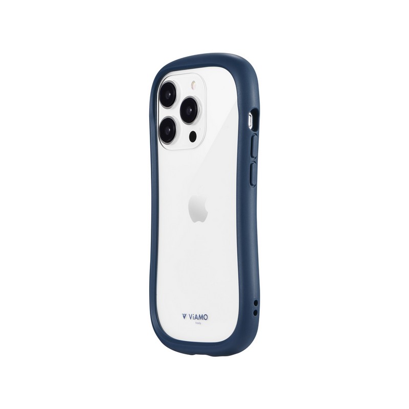 iPhone 14 Pro 耐傷・耐衝撃ハイブリッドケース 「ViAMO freely」 ネイビー