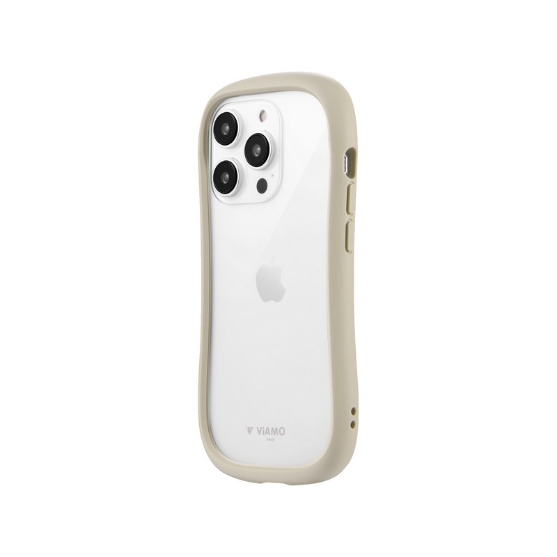 iPhone 14 Pro 耐傷・耐衝撃ハイブリッドケース 「ViAMO freely」 ベージュ