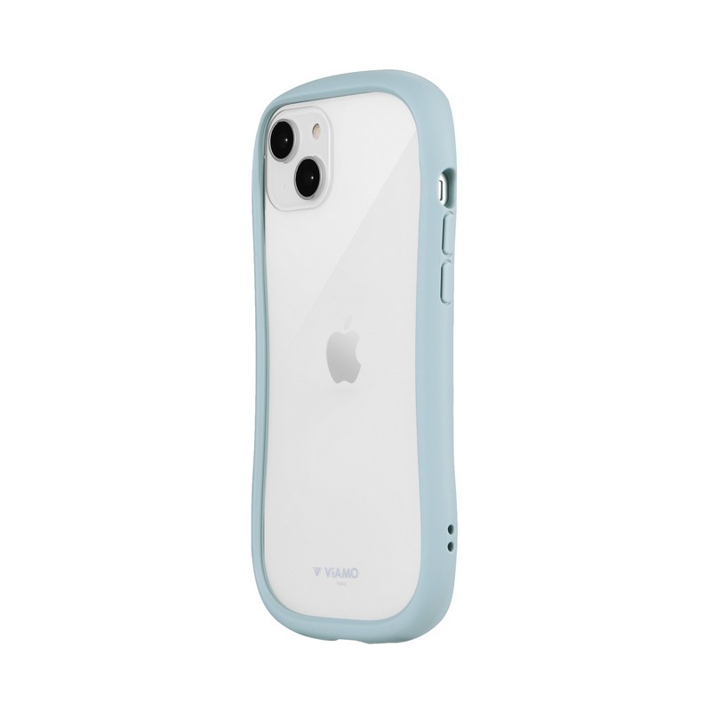 iPhone 14 Plus 耐傷・耐衝撃ハイブリッドケース 「ViAMO freely」 ライトブルー