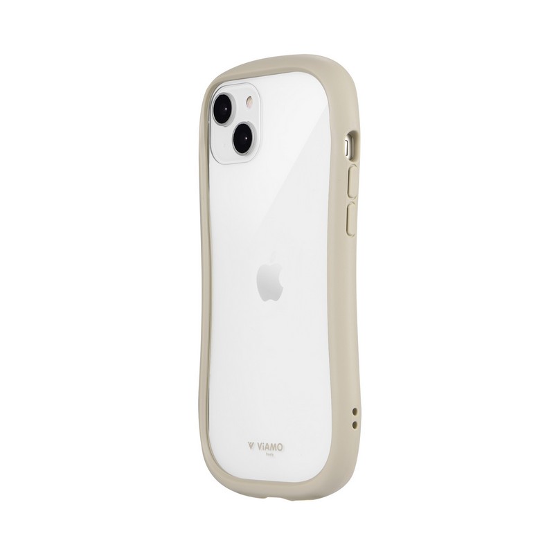 iPhone 14 Plus 耐傷・耐衝撃ハイブリッドケース 「ViAMO freely」 ベージュ
