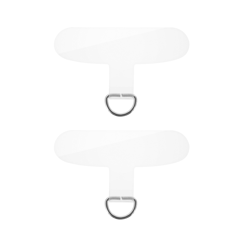 iPhone/スマートフォン対応 「STRAP SHEET」 挟み込みシート2枚セット クリア/シルバー