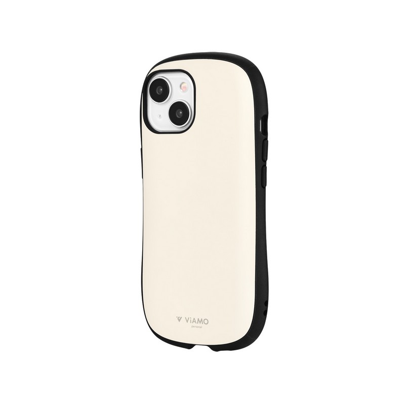 iPhone 15/iPhone 14 耐衝撃ハイブリッドケース 「ViAMO personal」 ホワイトベージュ