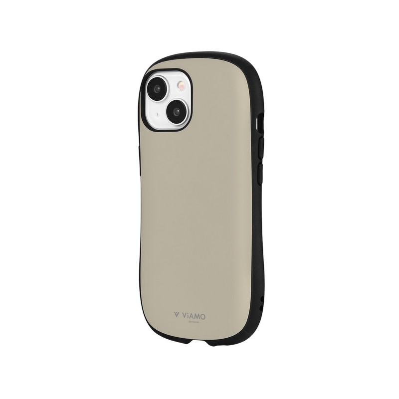 iPhone 15/iPhone 14 耐衝撃ハイブリッドケース 「ViAMO personal」 グレージュ