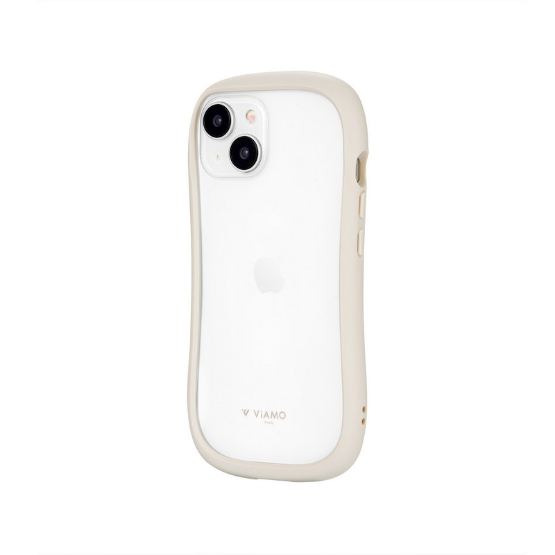 iPhone 15/iPhone 14 耐傷・耐衝撃ハイブリッドケース 「ViAMO freely」 ミルクホワイト