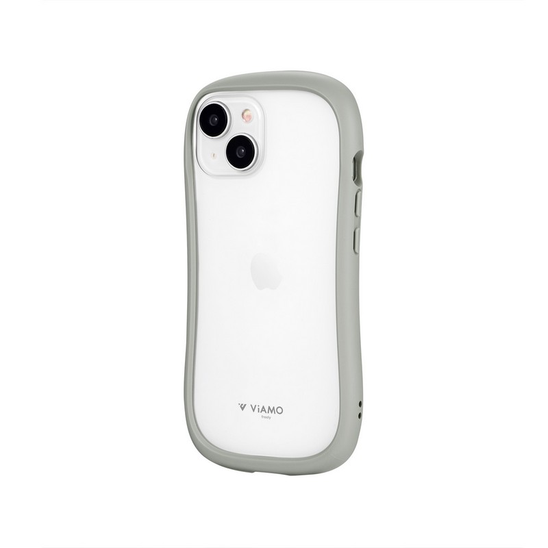 iPhone 15/iPhone 14 耐傷・耐衝撃ハイブリッドケース 「ViAMO freely」 ライトグレー