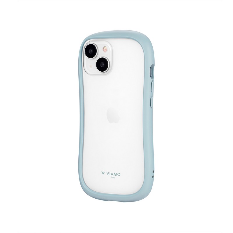 iPhone 15/iPhone 14 耐傷・耐衝撃ハイブリッドケース 「ViAMO freely」 ライトブルー