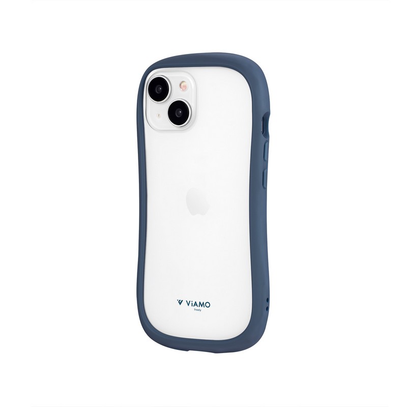 iPhone 15/iPhone 14 耐傷・耐衝撃ハイブリッドケース 「ViAMO freely」 ネイビー