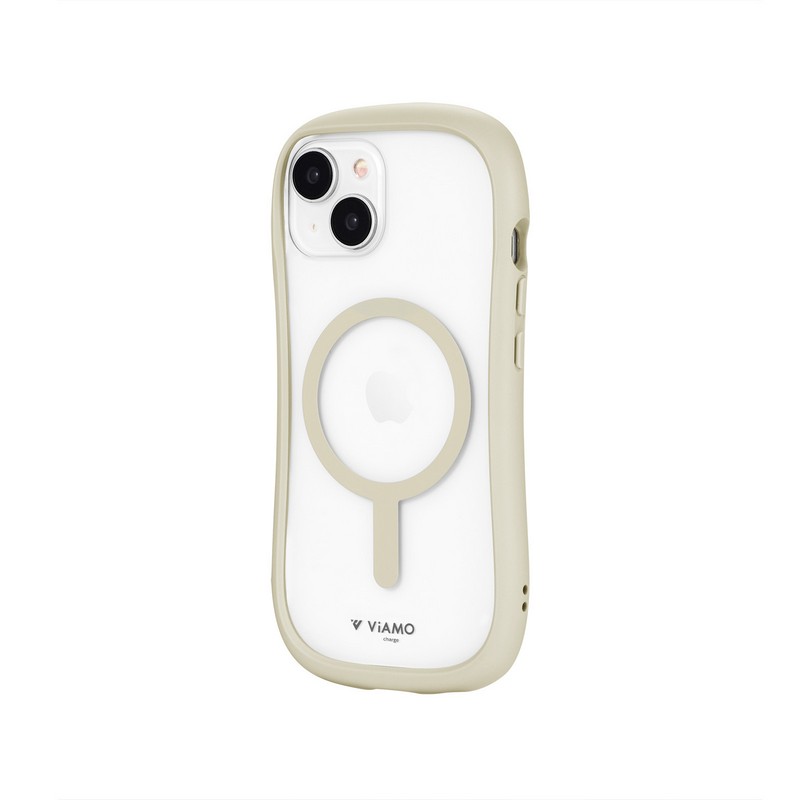 iPhone 15/iPhone 14 高速充電対応・耐傷・耐衝撃ハイブリッドケース 「ViAMO charge」 スターライト