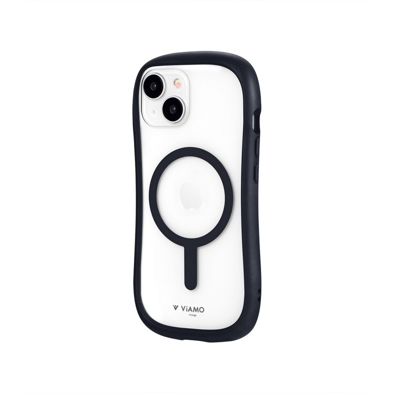 iPhone 15/iPhone 14 高速充電対応・耐傷・耐衝撃ハイブリッドケース 「ViAMO charge」 ミッドナイト