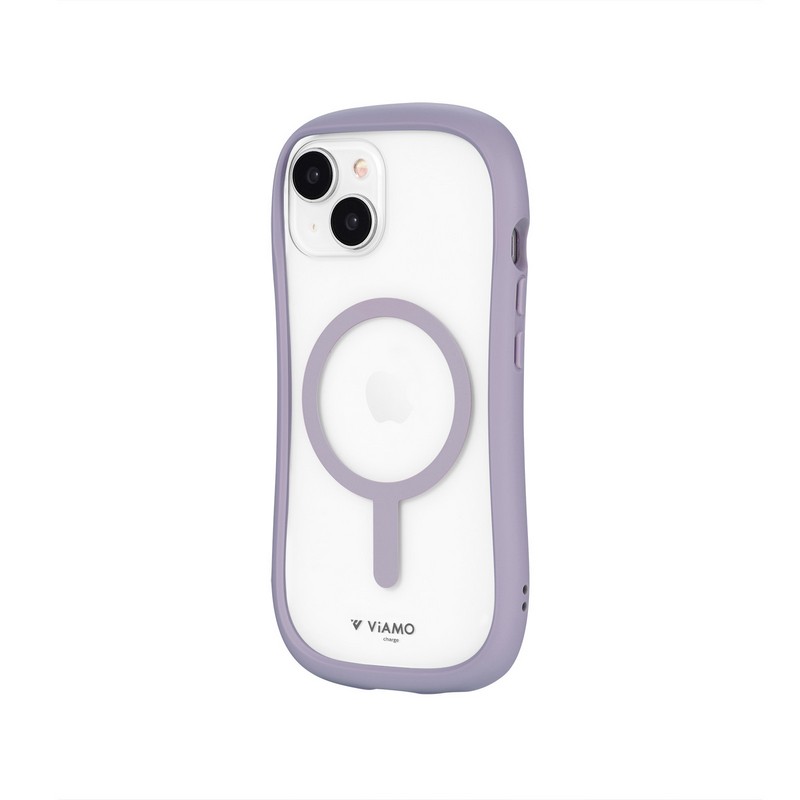 iPhone 15/iPhone 14 高速充電対応・耐傷・耐衝撃ハイブリッドケース 「ViAMO charge」 ラベンダー