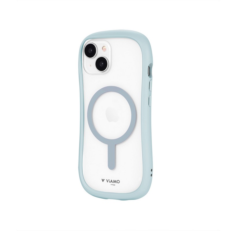 iPhone 15/iPhone 14 高速充電対応・耐傷・耐衝撃ハイブリッドケース 「ViAMO charge」 ライトブルー