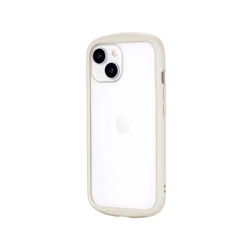 iPhone 15/iPhone 14 耐衝撃ハイブリッドケース 「Cleary」 ミルクホワイト