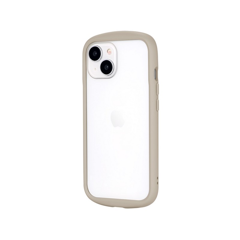 iPhone 15/iPhone 14 耐衝撃ハイブリッドケース 「Cleary」 ベージュ